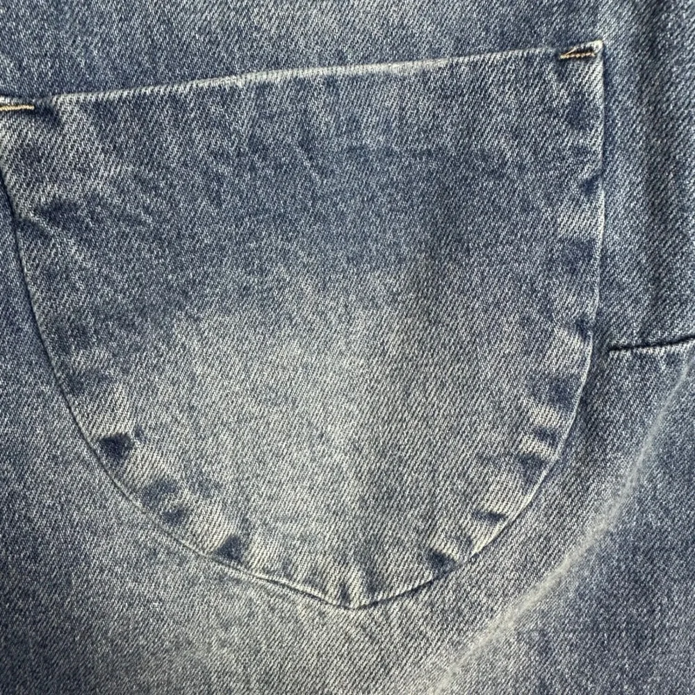 One x OneTeaspoon Vanguard Blue Denim Mini Skirt Mid Waist Frayed‎ Hem Size 24